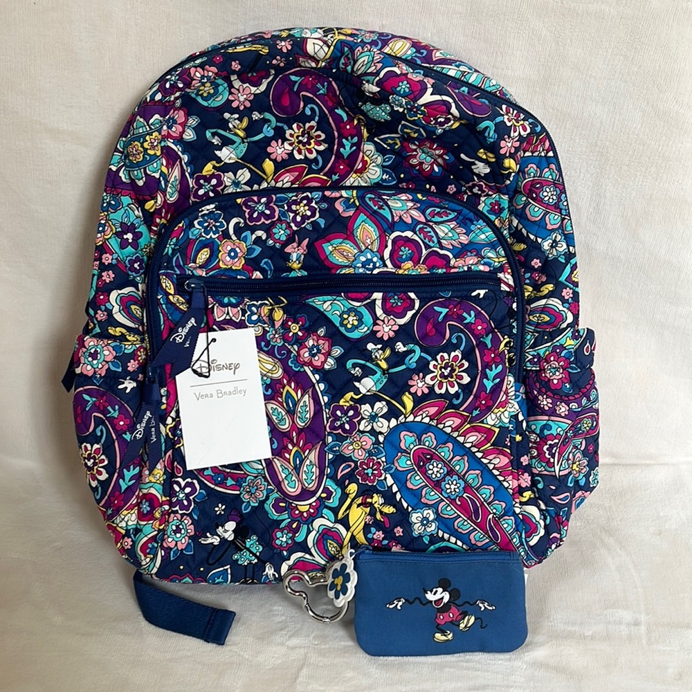 Vera Bradley x Disney Campus Backpack and ID Holder